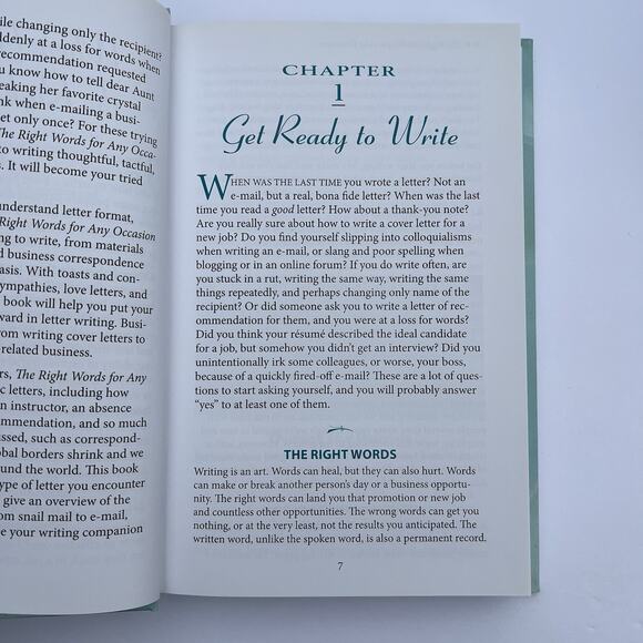 The Right Words for Any Occasion by Erika M Swanson Hardcover Book - Picture 6 of 9